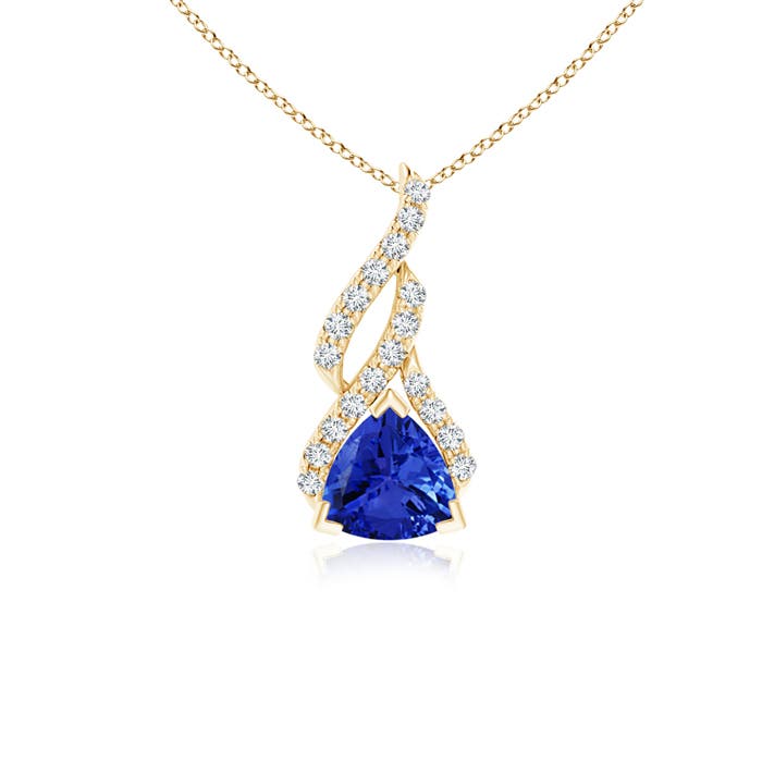 AAA - Tanzanite / 0.5 CT / 14 KT Yellow Gold