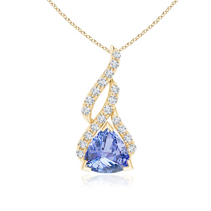 A - Tanzanite / 0.9 CT / 14 KT Yellow Gold