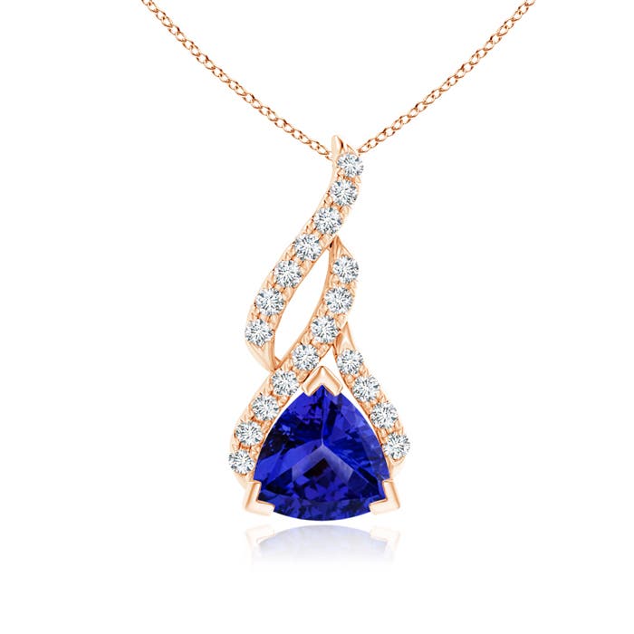 AAAA - Tanzanite / 0.9 CT / 14 KT Rose Gold