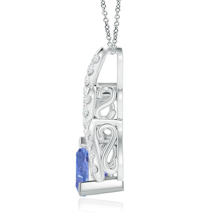 A - Tanzanite / 1.43 CT / 14 KT White Gold