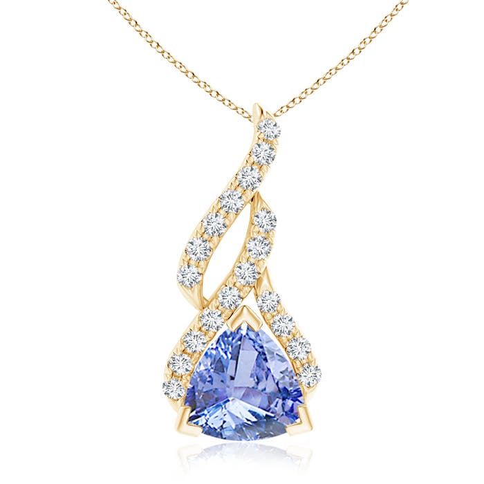 A - Tanzanite / 1.43 CT / 14 KT Yellow Gold