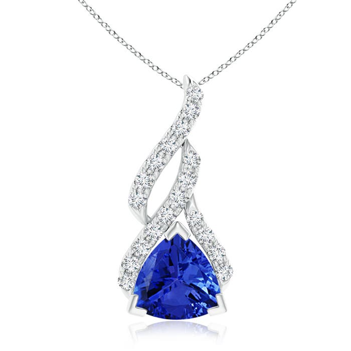 AAA - Tanzanite / 1.43 CT / 14 KT White Gold