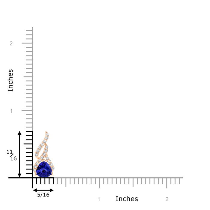 AAAA - Tanzanite / 1.43 CT / 14 KT Rose Gold