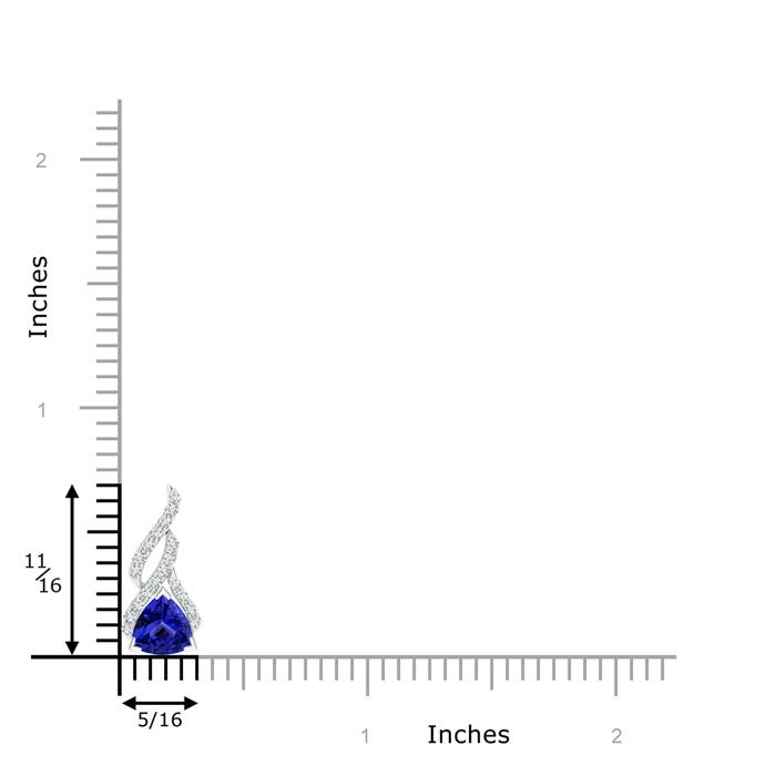 AAAA - Tanzanite / 1.43 CT / 14 KT White Gold