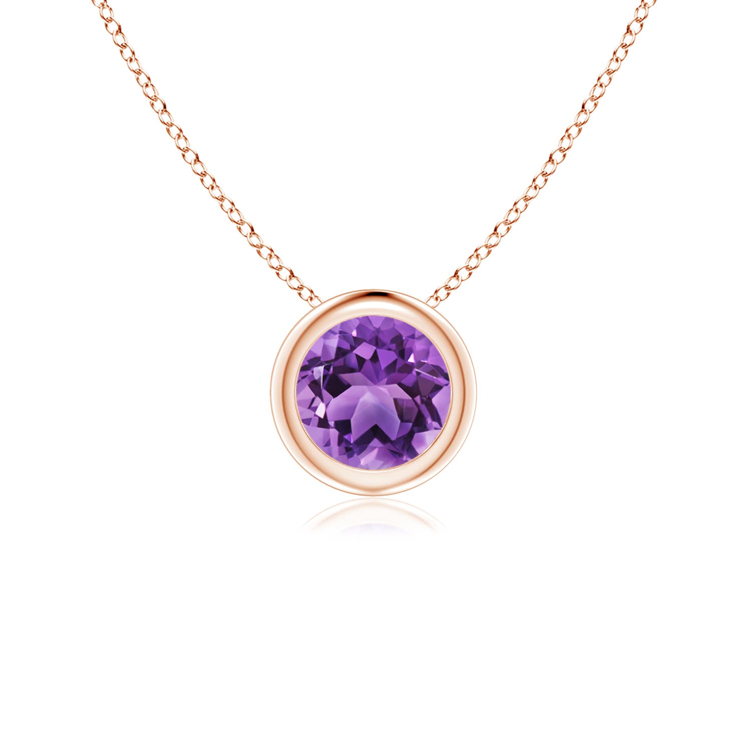 AA - Amethyst / 0.45 CT / 14 KT Rose Gold