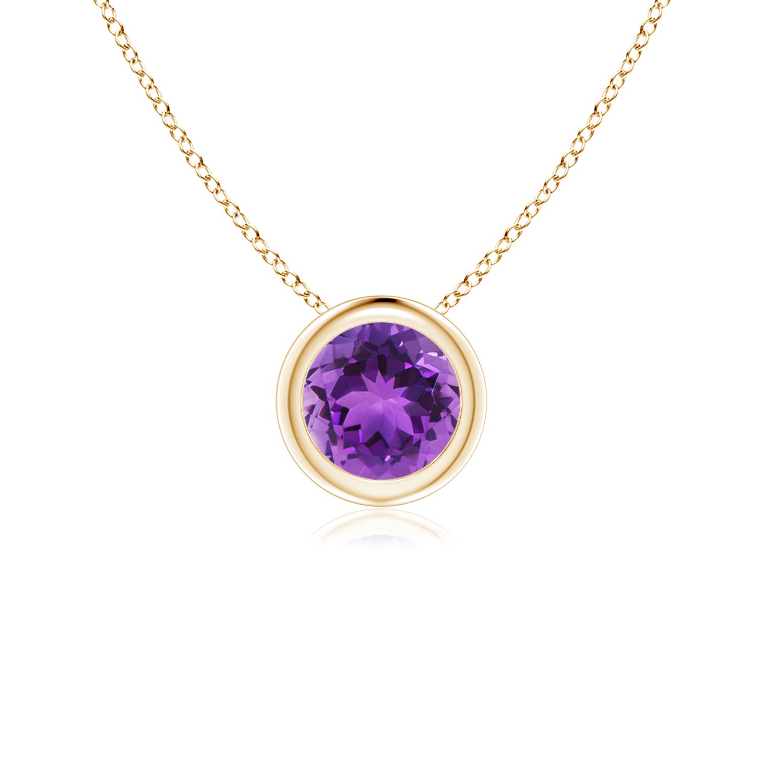 AAA - Amethyst / 0.45 CT / 14 KT Yellow Gold