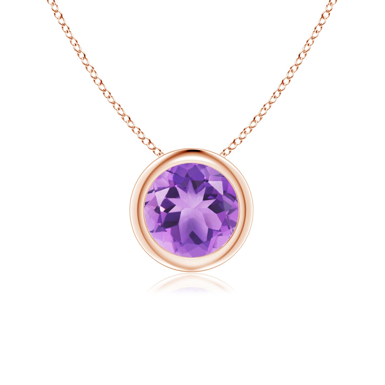 A - Amethyst / 0.8 CT / 14 KT Rose Gold