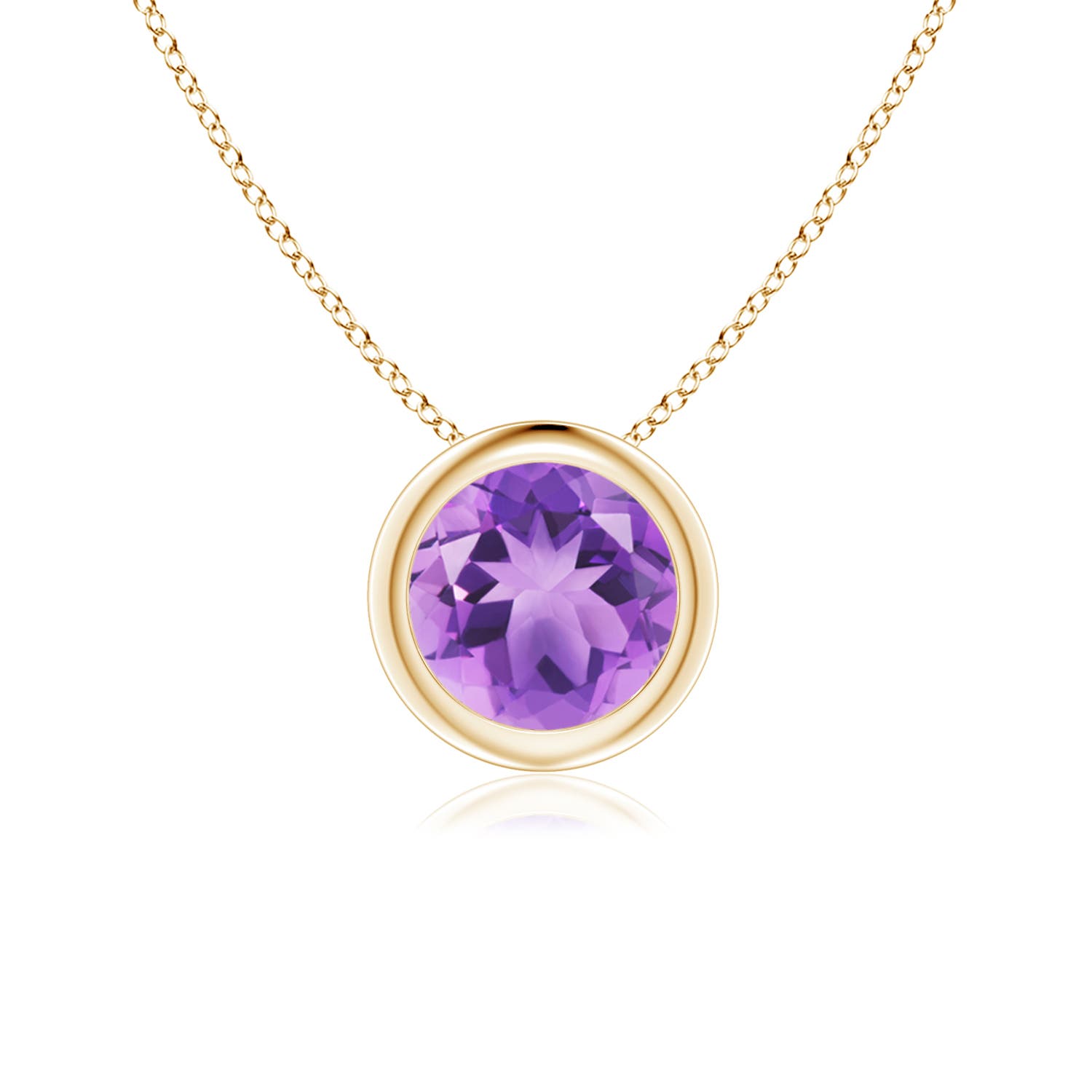 A - Amethyst / 0.8 CT / 14 KT Yellow Gold