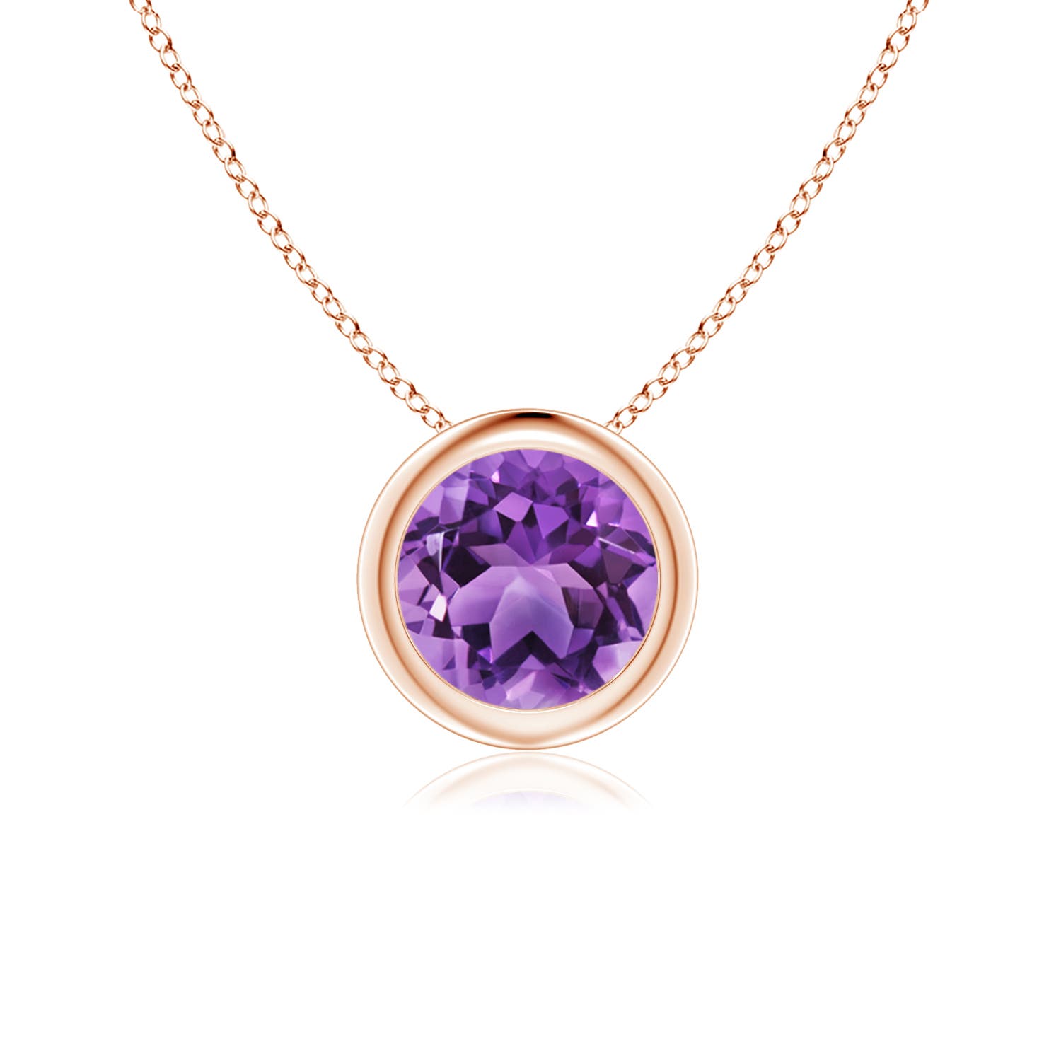 AA - Amethyst / 0.8 CT / 14 KT Rose Gold