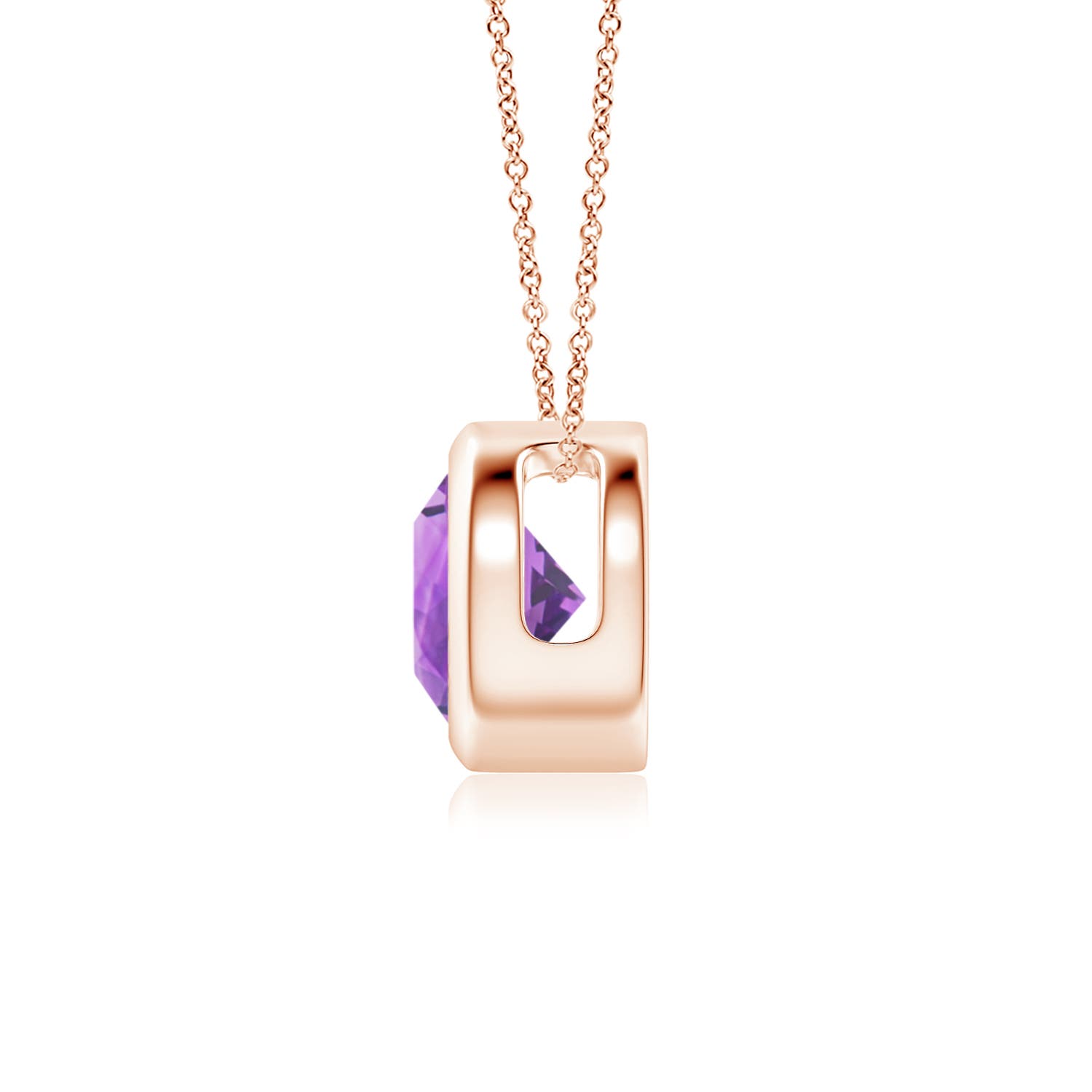 AA - Amethyst / 0.8 CT / 14 KT Rose Gold