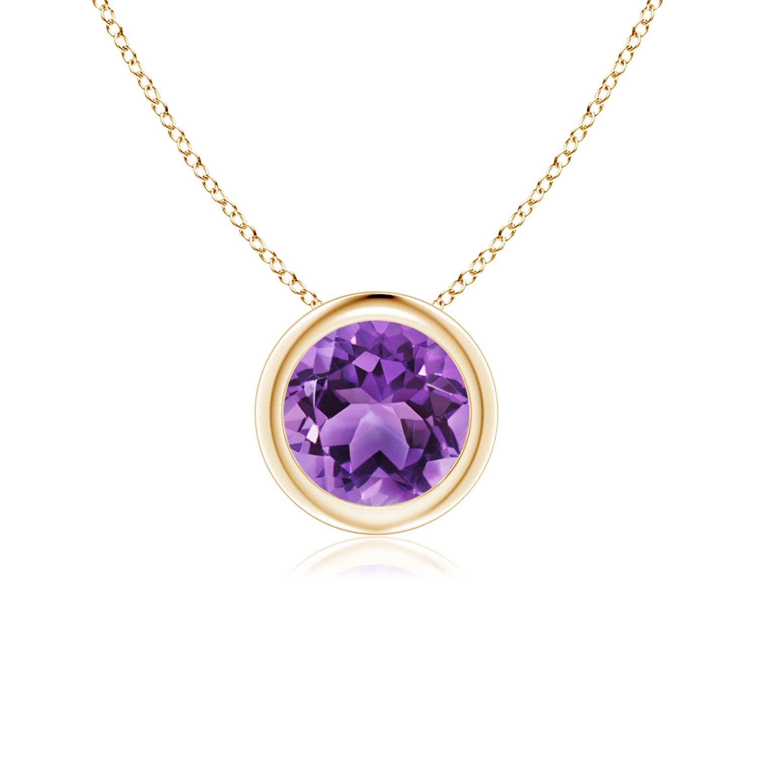 AA - Amethyst / 0.8 CT / 14 KT Yellow Gold