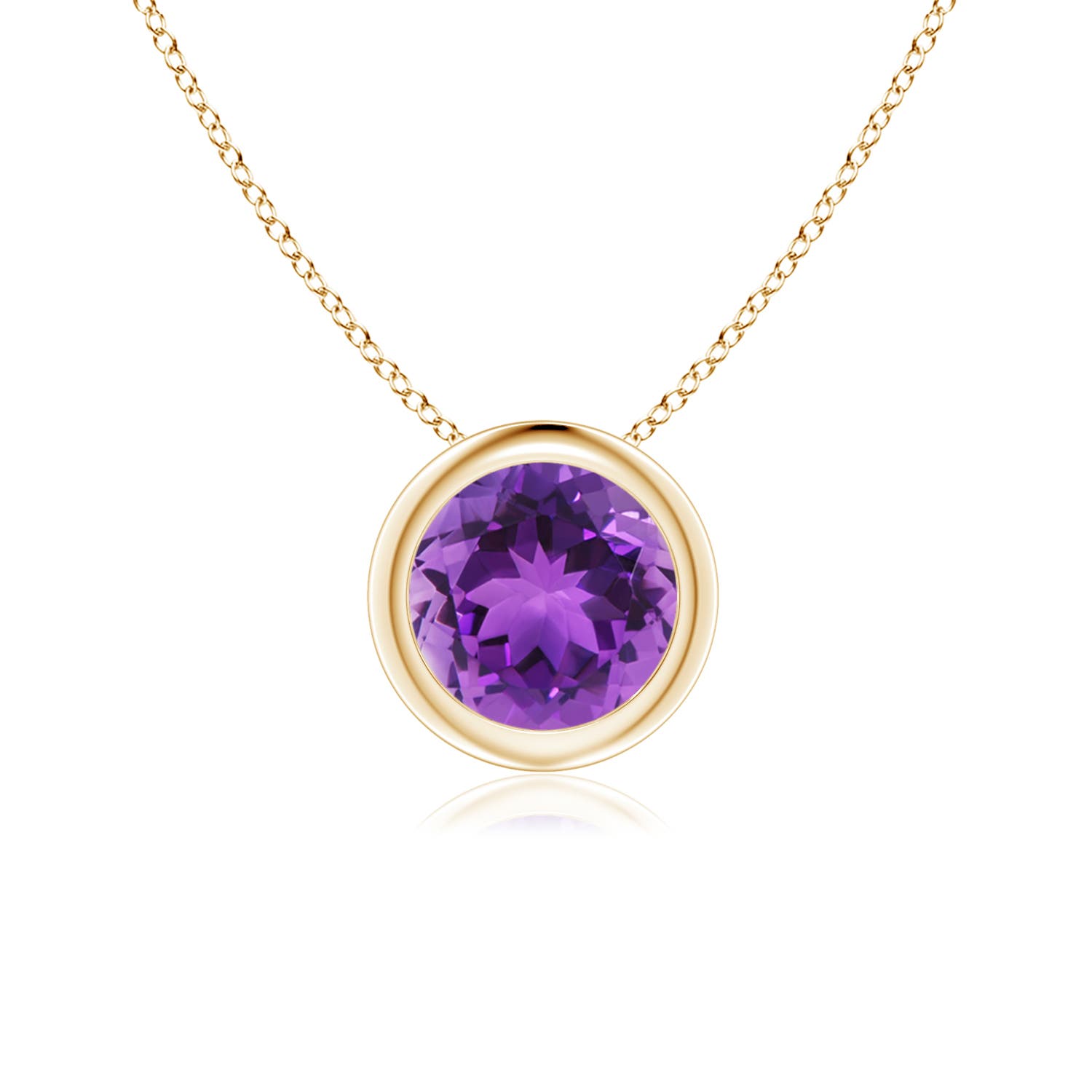 AAA - Amethyst / 0.8 CT / 14 KT Yellow Gold