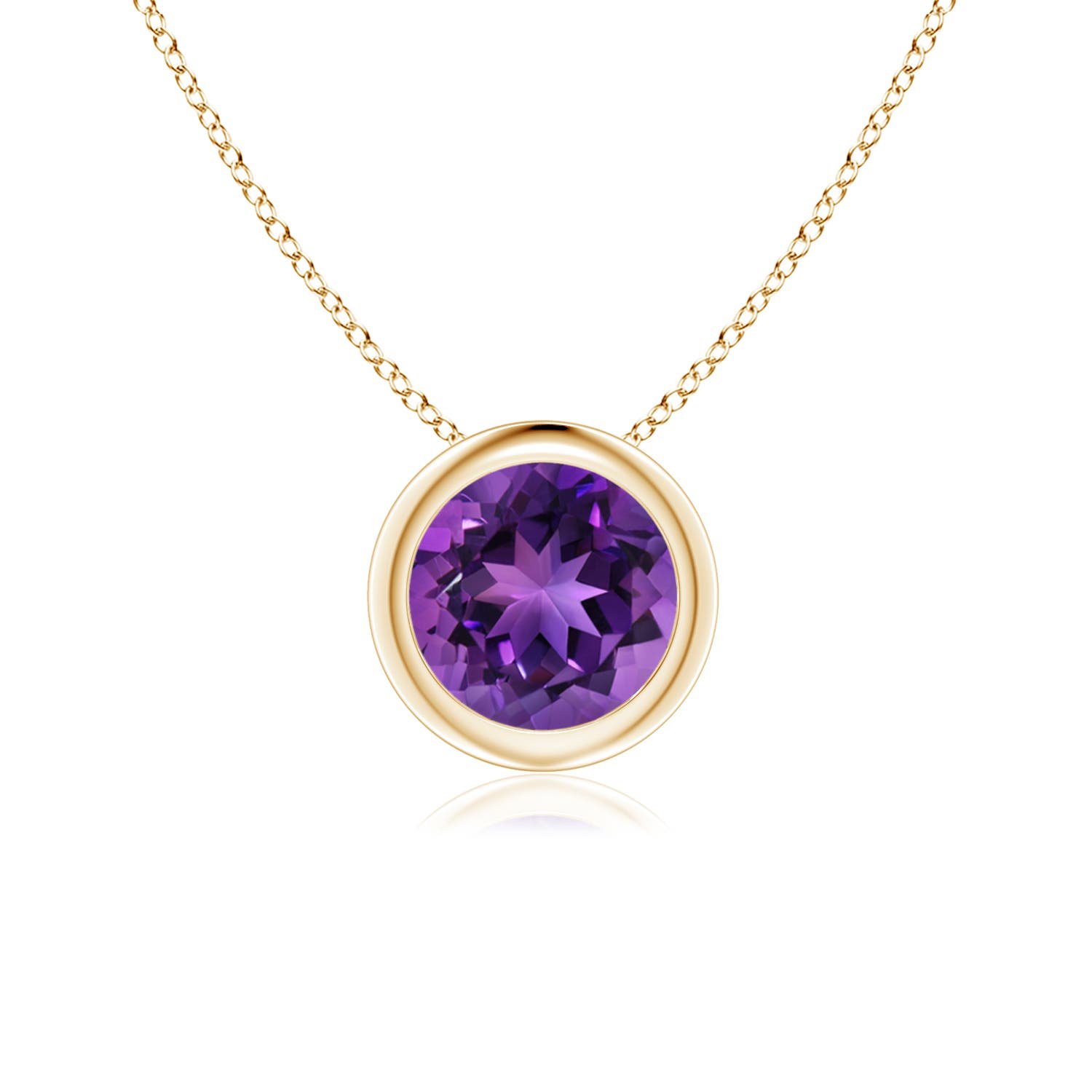 AAAA - Amethyst / 0.8 CT / 14 KT Yellow Gold