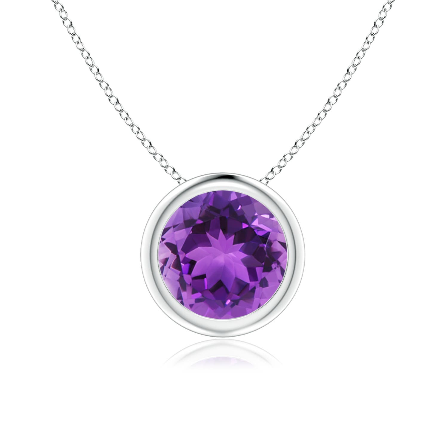 AAA - Amethyst / 1.15 CT / 14 KT White Gold