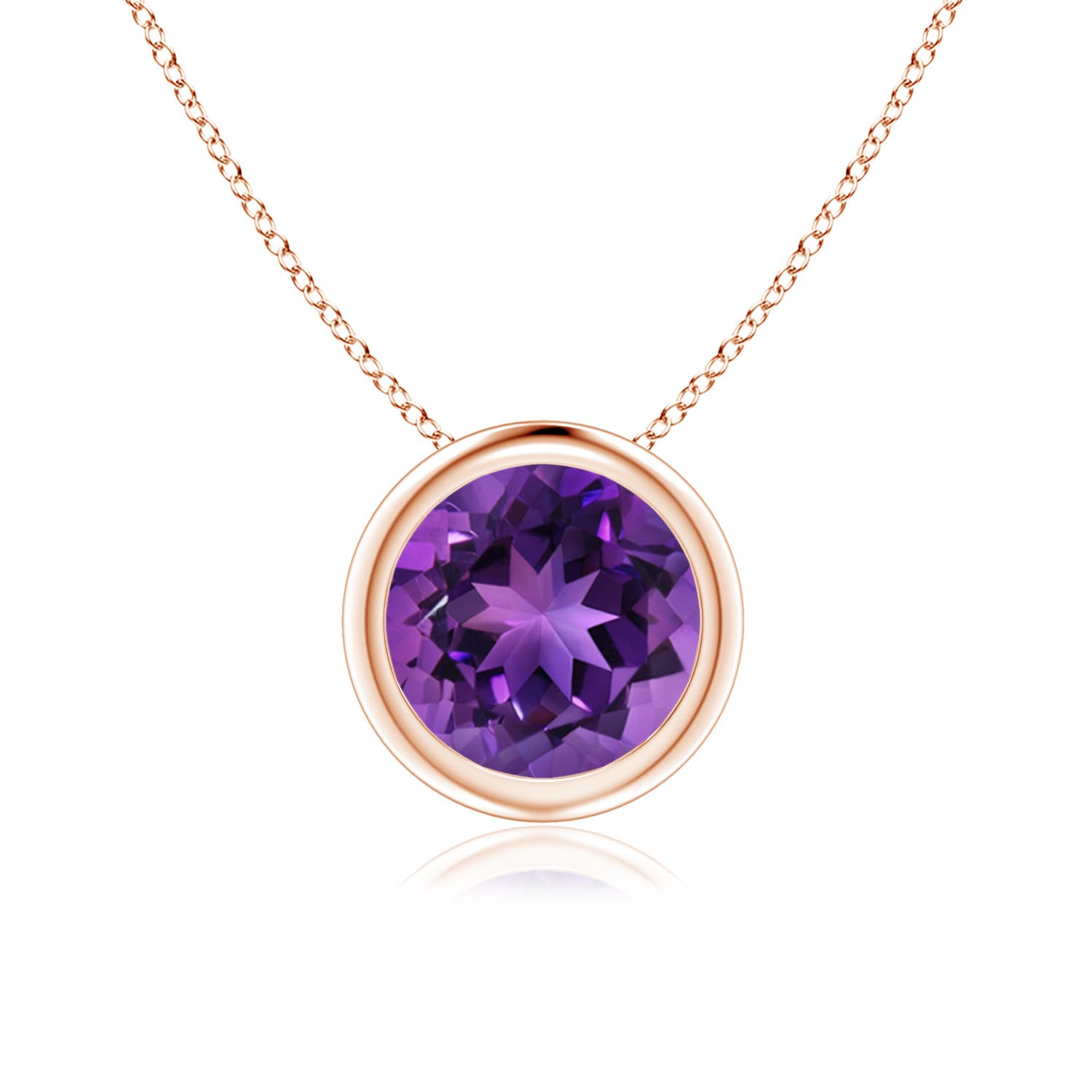 AAAA - Amethyst / 1.15 CT / 14 KT Rose Gold