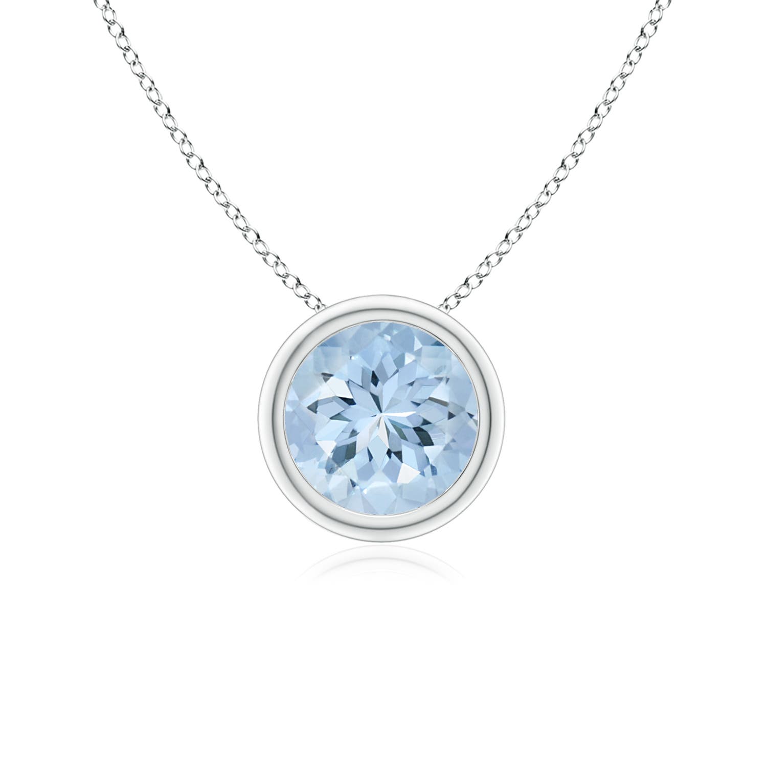 Platinum Aquamarine Necklaces & Pendants