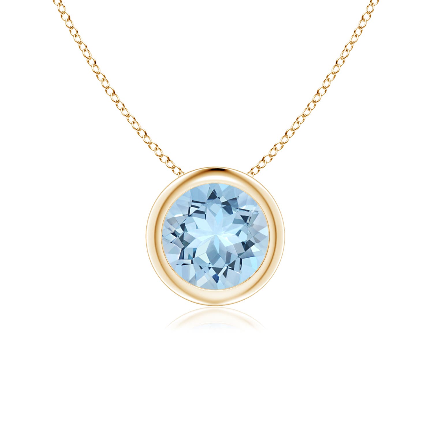 AAA - Aquamarine / 0.72 CT / 14 KT Yellow Gold