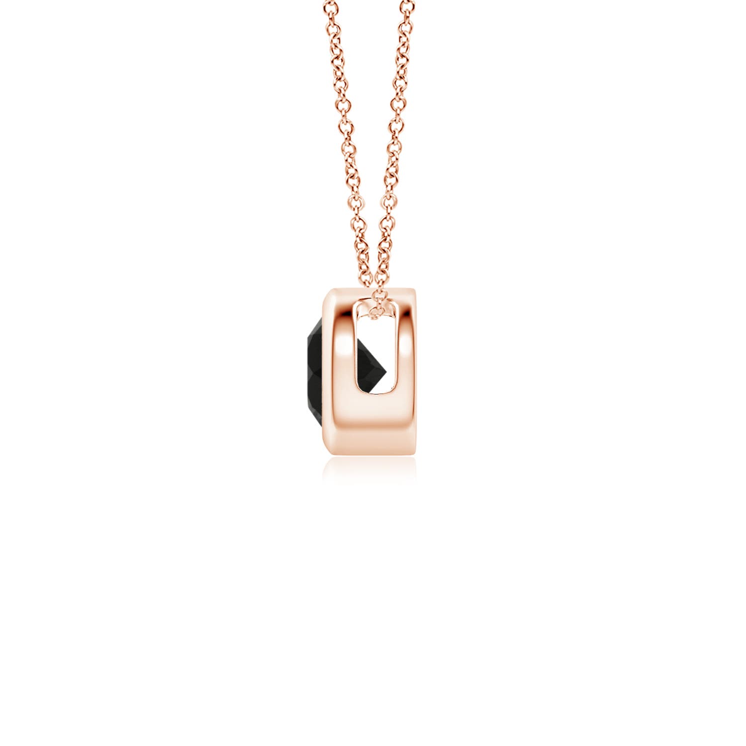 AAA - Black Onyx / 0.3 CT / 14 KT Rose Gold