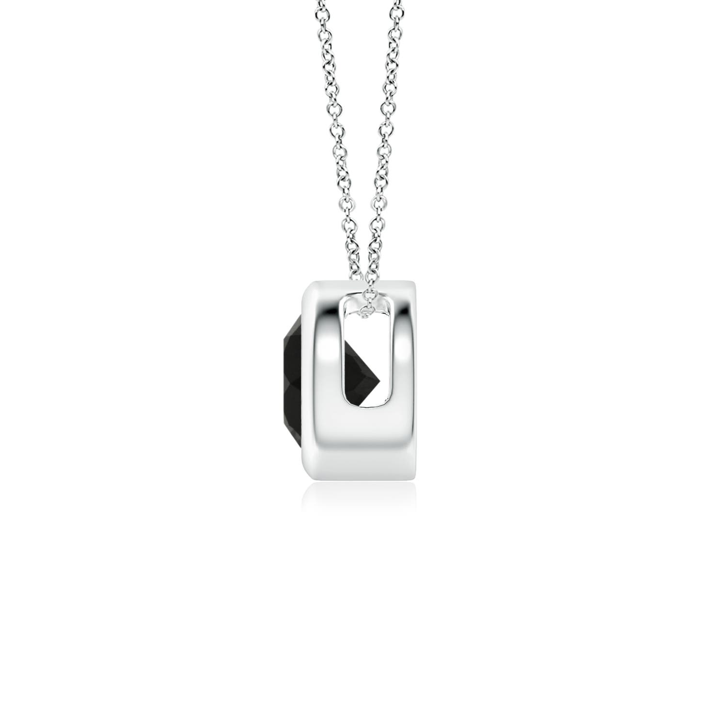 AAA - Black Onyx / 0.35 CT / 14 KT White Gold