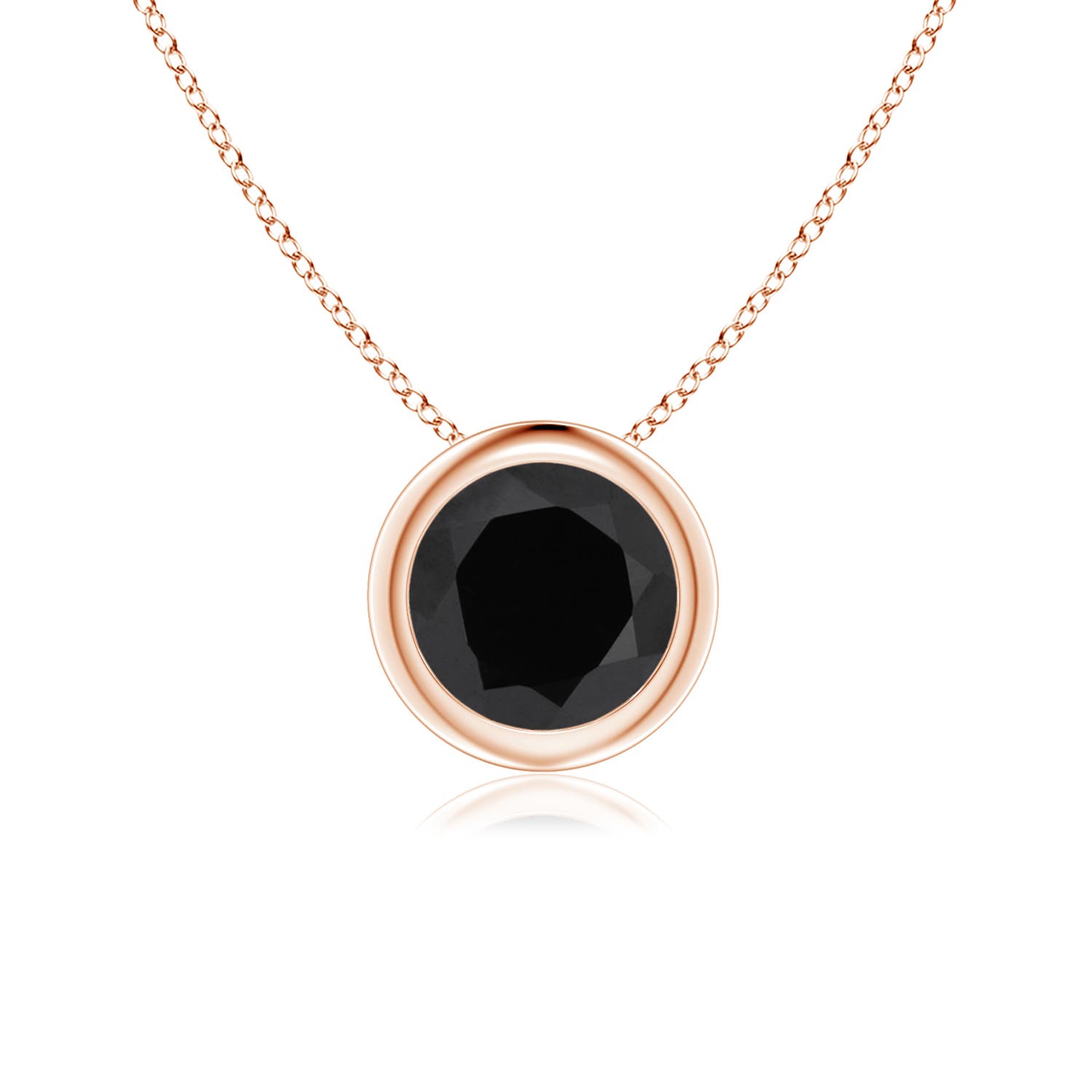 AAA - Black Onyx / 0.7 CT / 14 KT Rose Gold