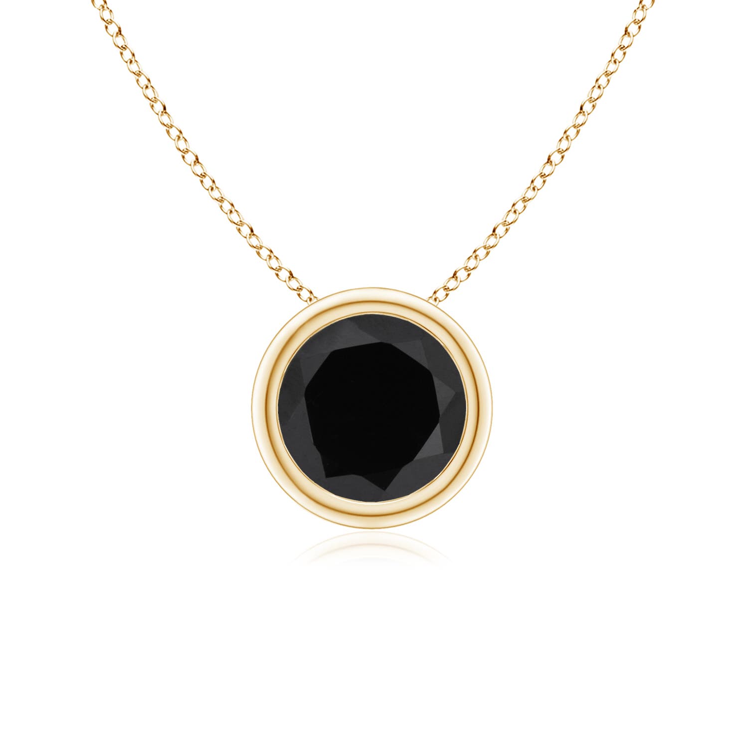 AAA - Black Onyx / 0.7 CT / 14 KT Yellow Gold