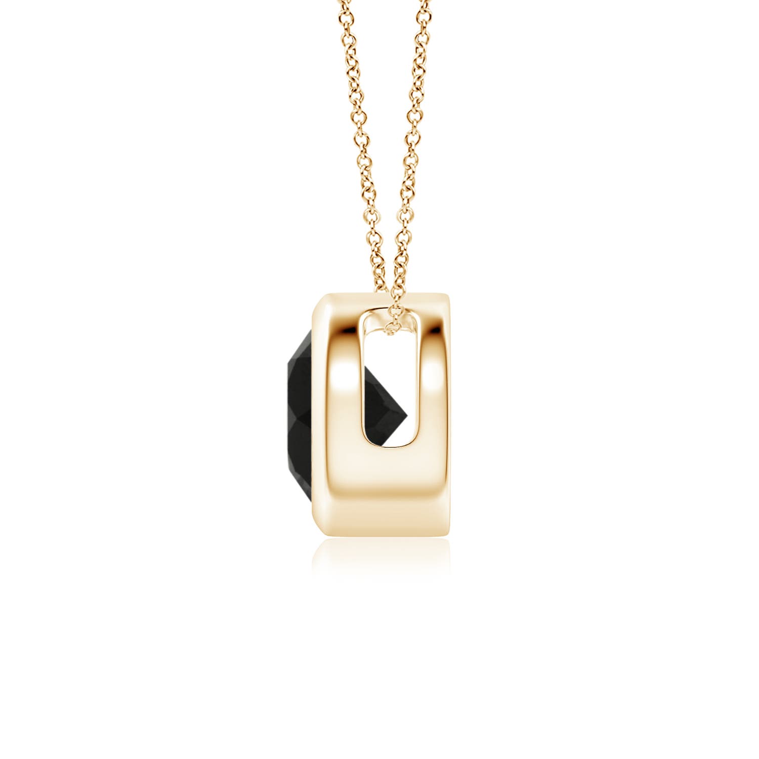 AAA - Black Onyx / 0.7 CT / 14 KT Yellow Gold