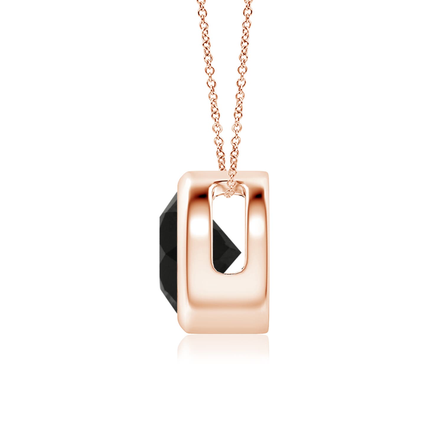 AAA - Black Onyx / 1 CT / 14 KT Rose Gold