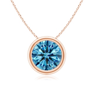 Round Fancy Intense, VS2 Blue Diamond