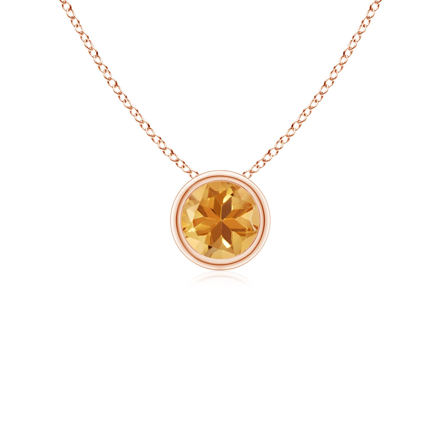 A - Citrine / 0.23 CT / 14 KT Rose Gold