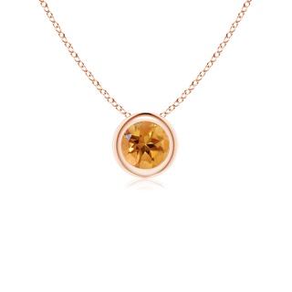 Round AA Citrine