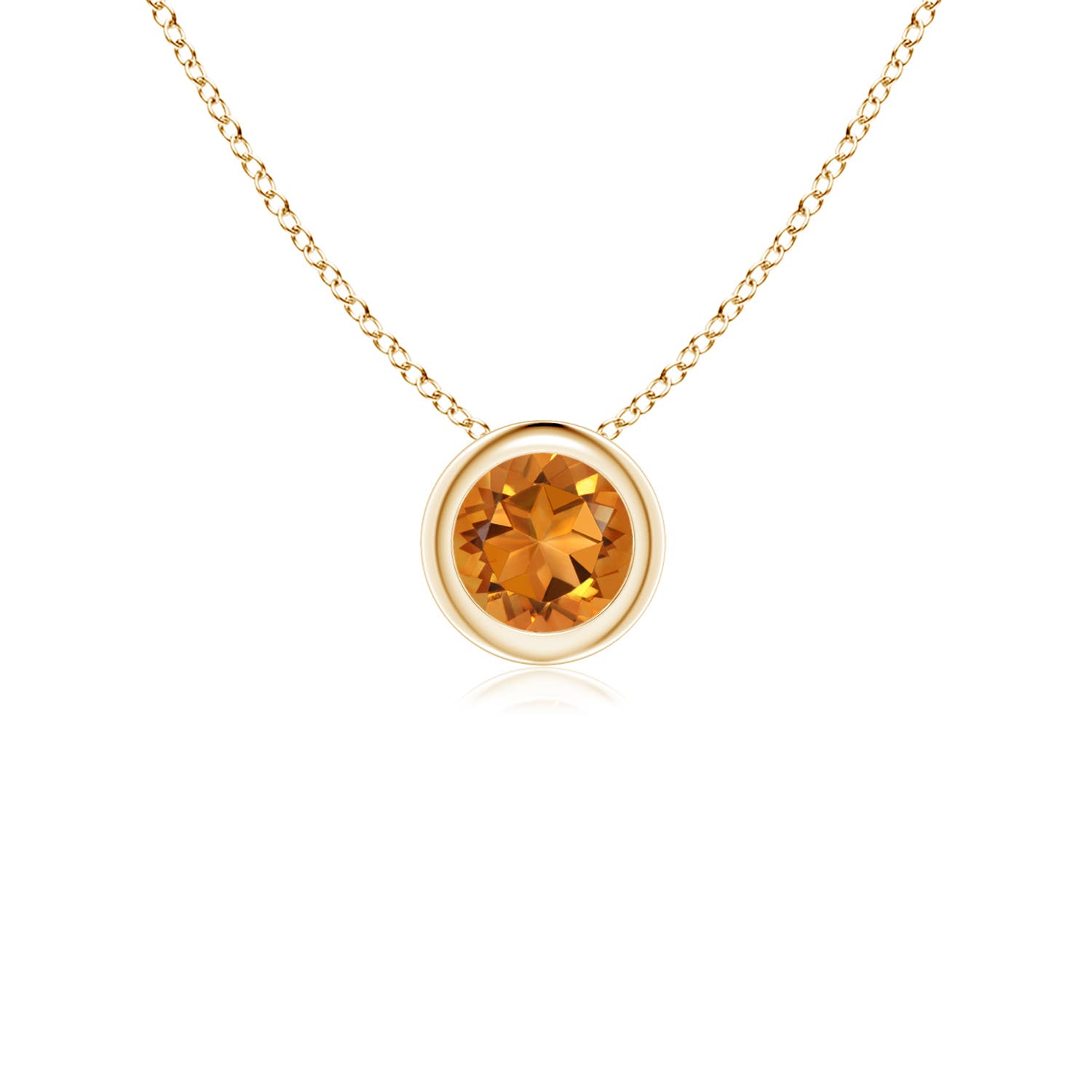 AAA - Citrine / 0.23 CT / 14 KT Yellow Gold