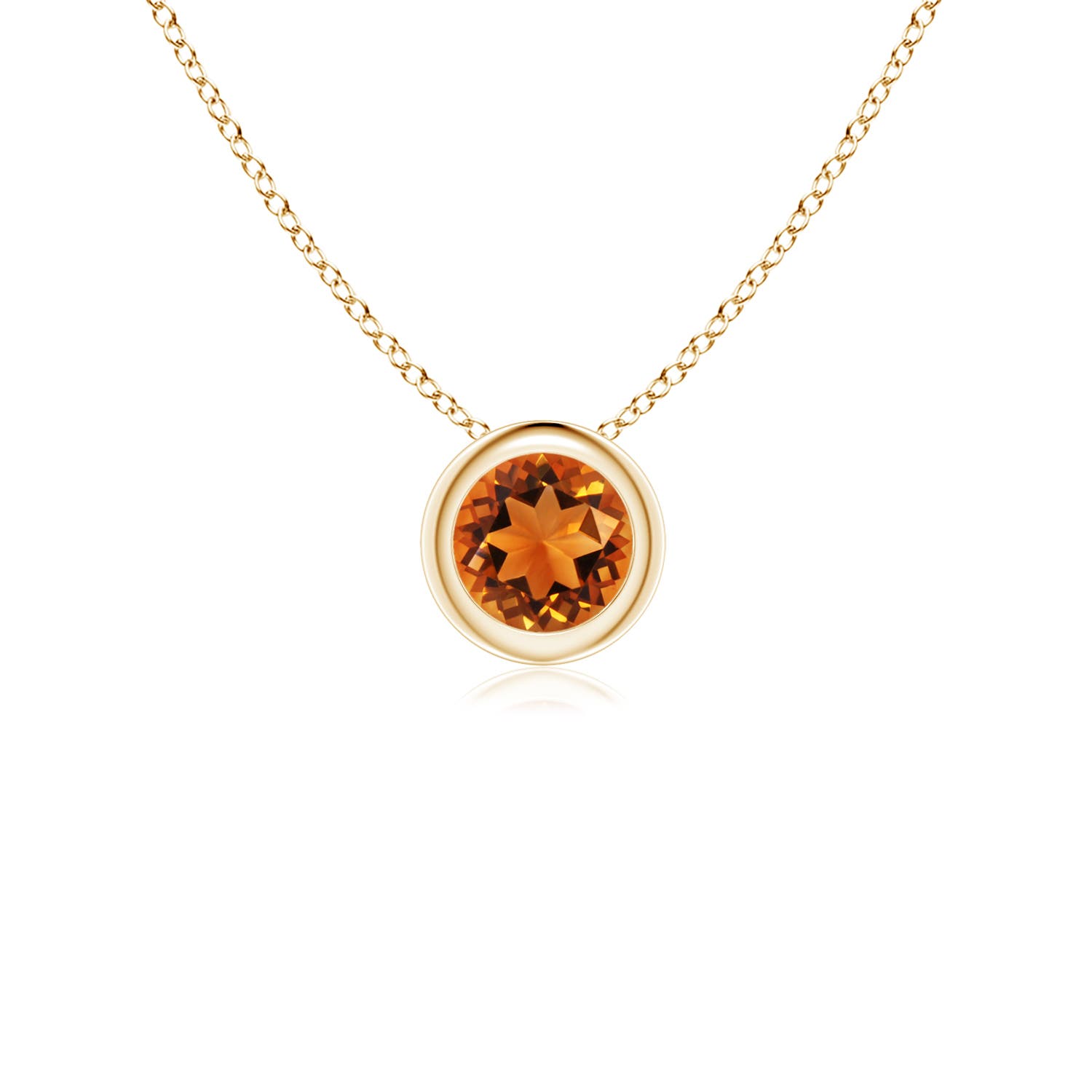 AAAA - Citrine / 0.23 CT / 14 KT Yellow Gold