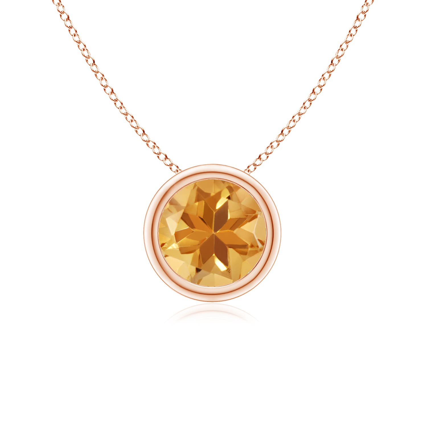 A - Citrine / 0.7 CT / 14 KT Rose Gold