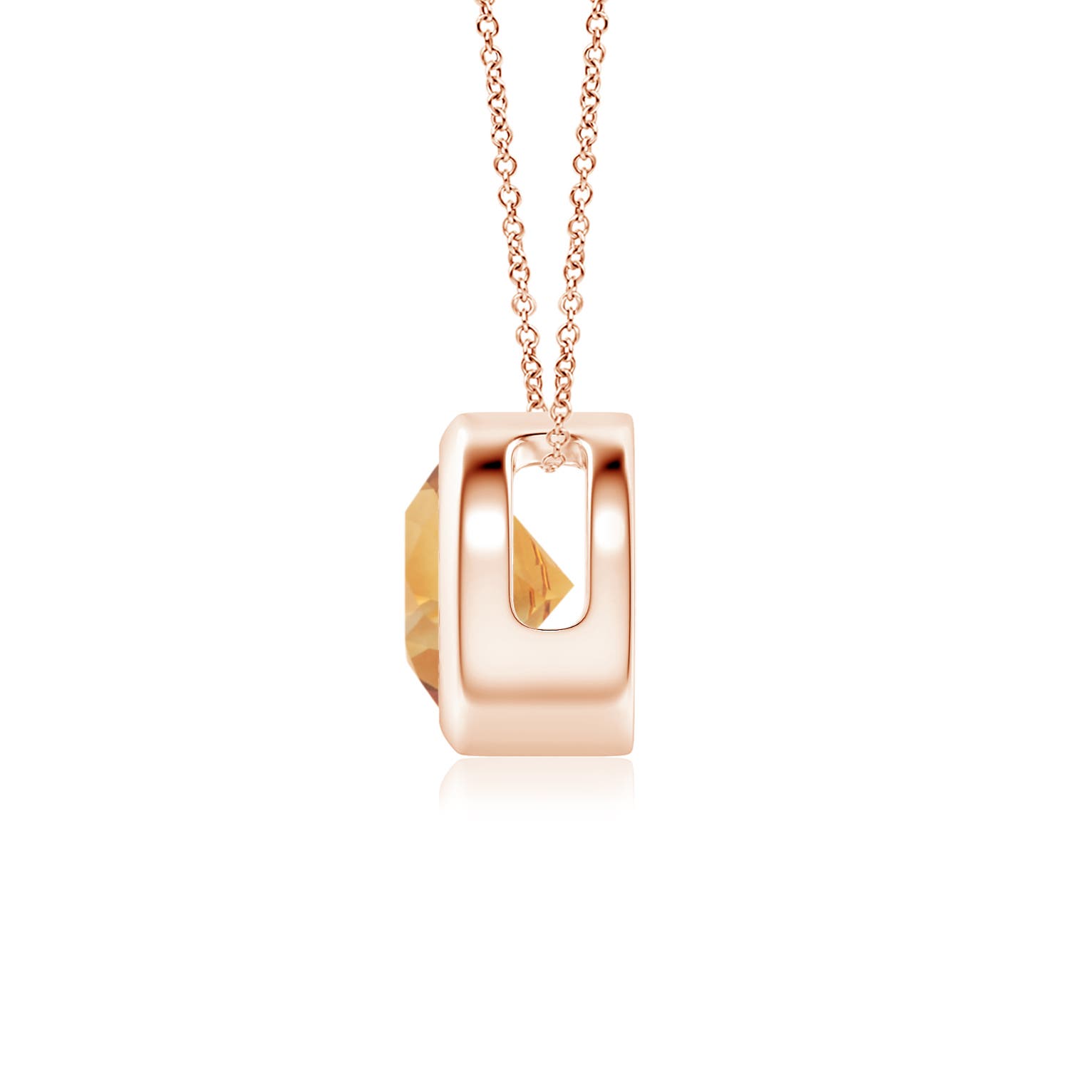 A - Citrine / 0.7 CT / 14 KT Rose Gold