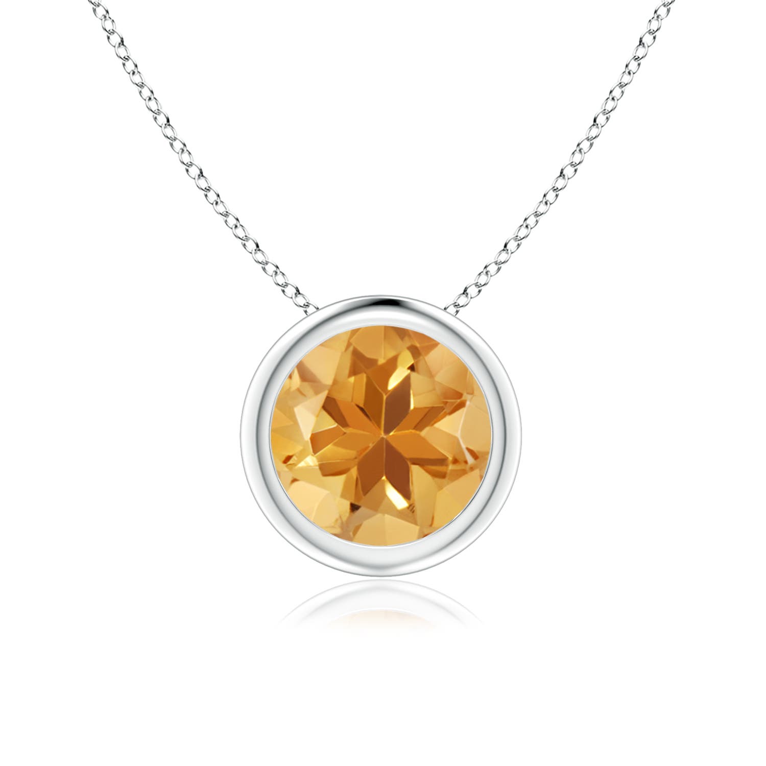 A - Citrine / 1.25 CT / 14 KT White Gold