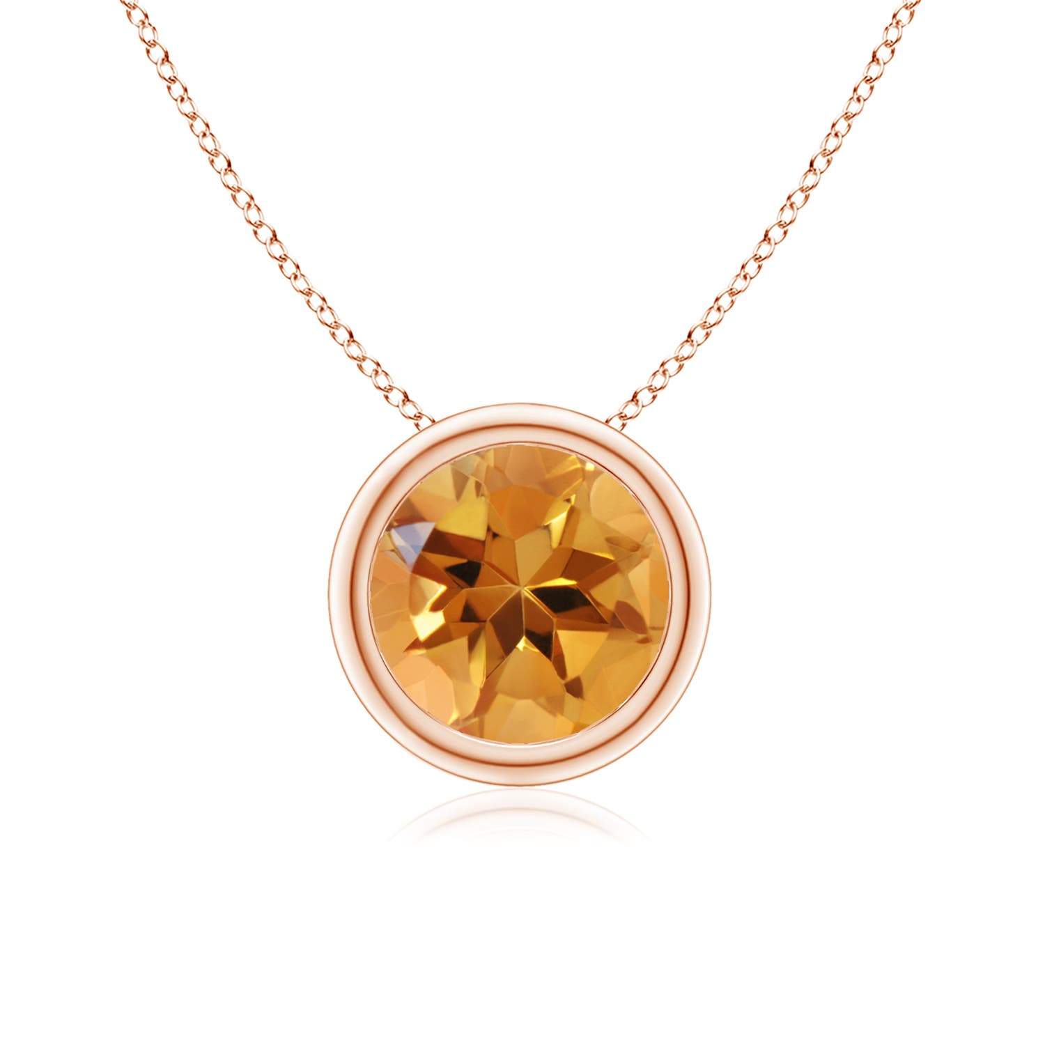 AA - Citrine / 1.25 CT / 14 KT Rose Gold