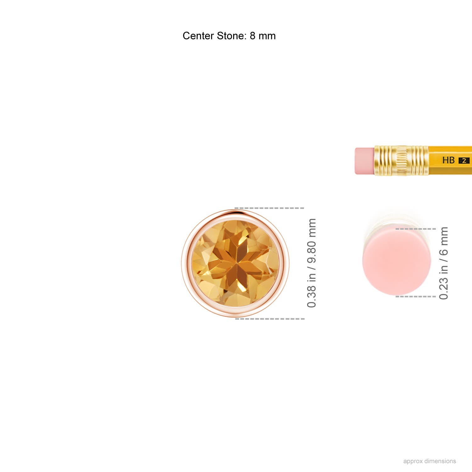 A - Citrine / 1.7 CT / 14 KT Rose Gold