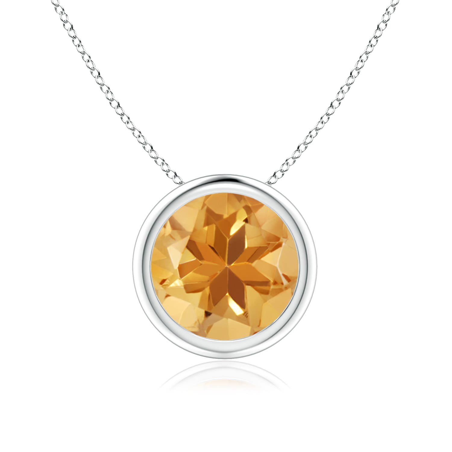 A - Citrine / 1.7 CT / 14 KT White Gold