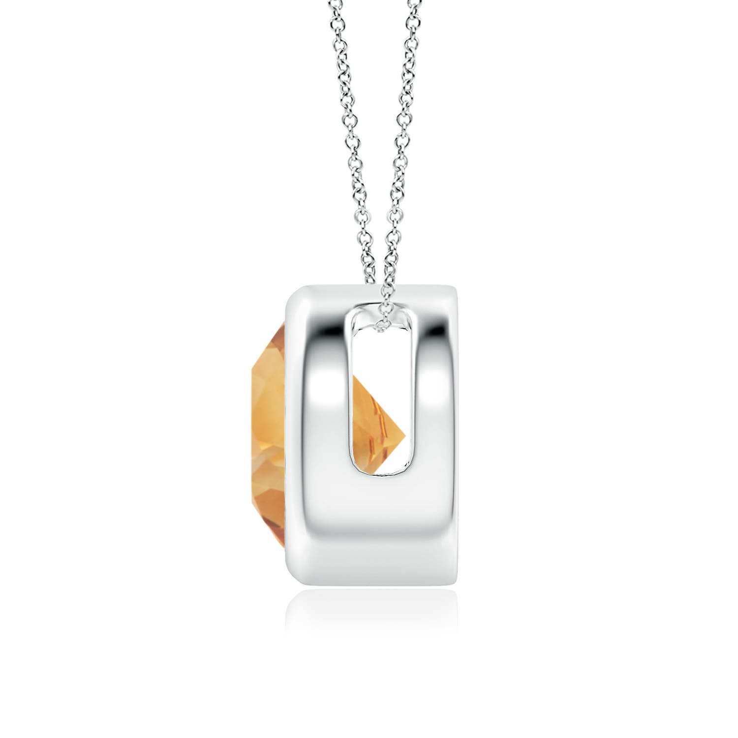 A - Citrine / 1.7 CT / 14 KT White Gold