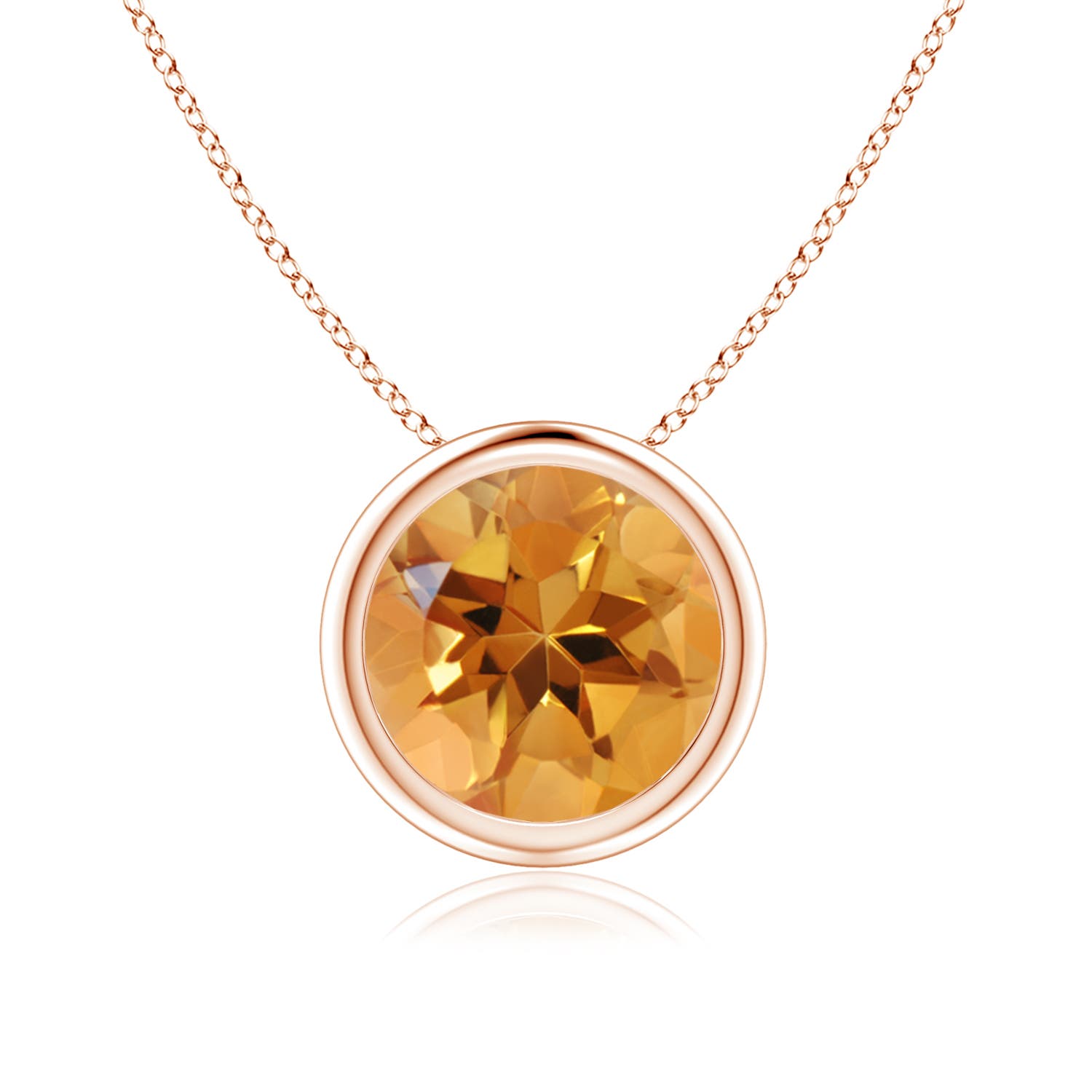 AA - Citrine / 1.7 CT / 14 KT Rose Gold