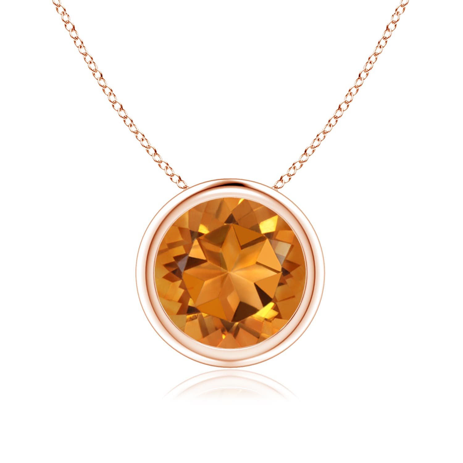 AAA - Citrine / 1.7 CT / 14 KT Rose Gold