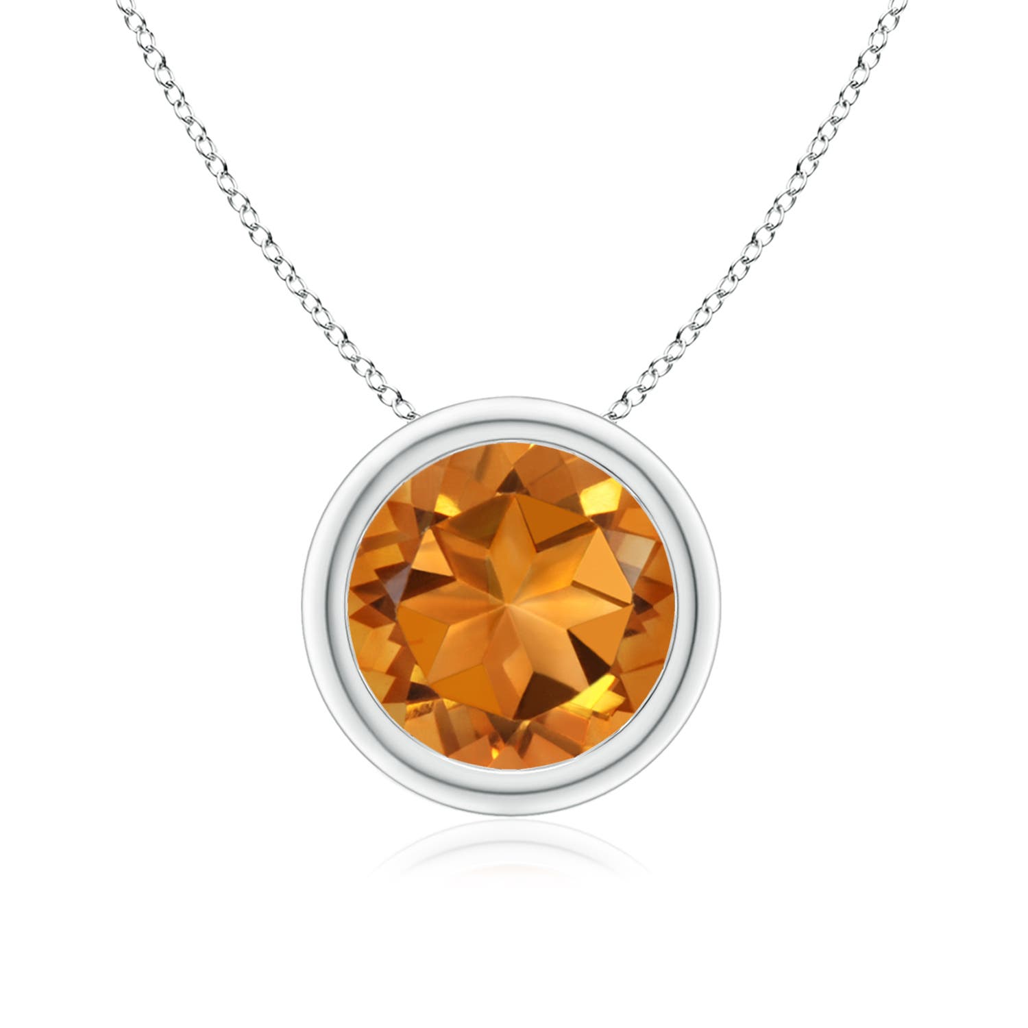 AAA - Citrine / 1.7 CT / 14 KT White Gold