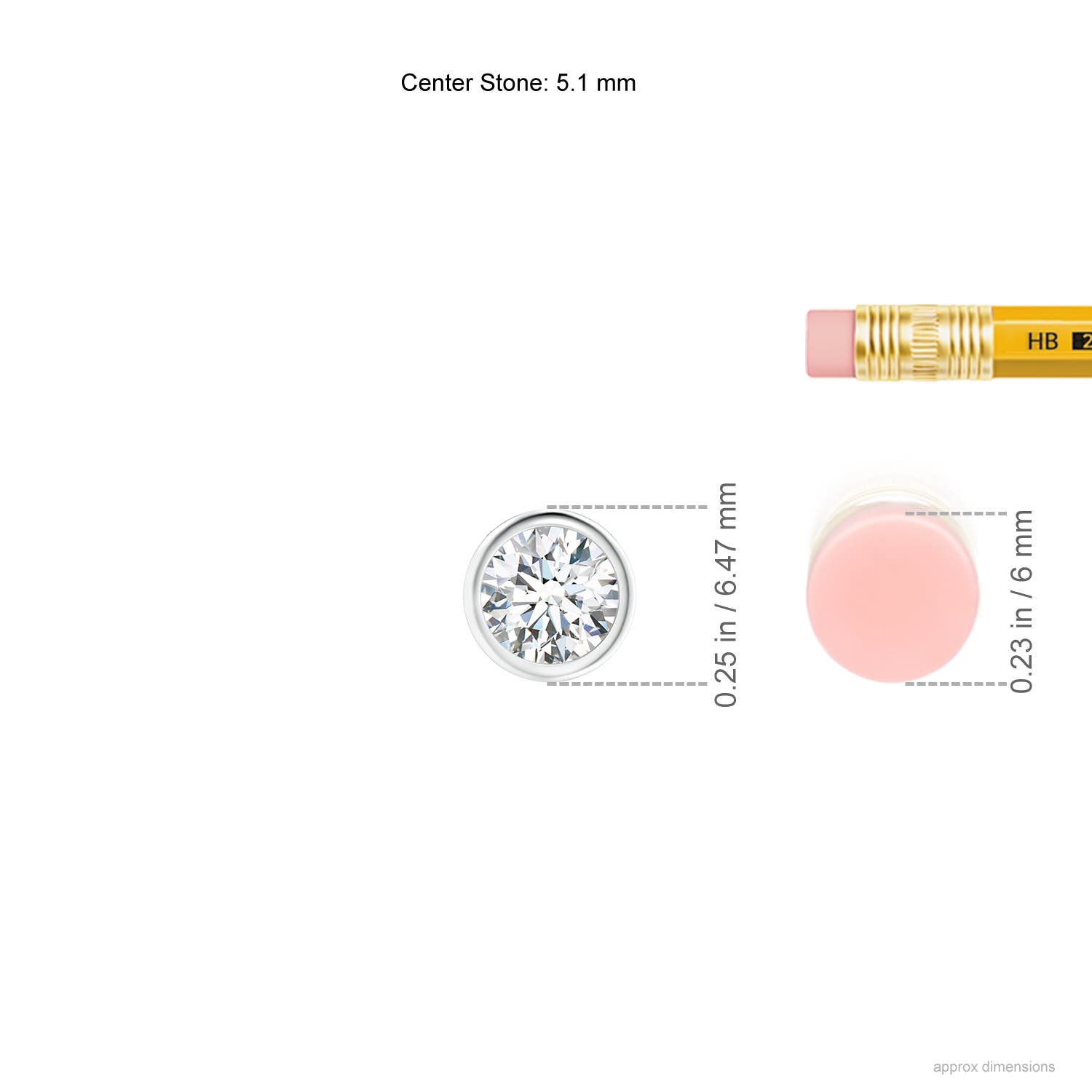 G, VS2 / 0.5 CT / 14 KT White Gold