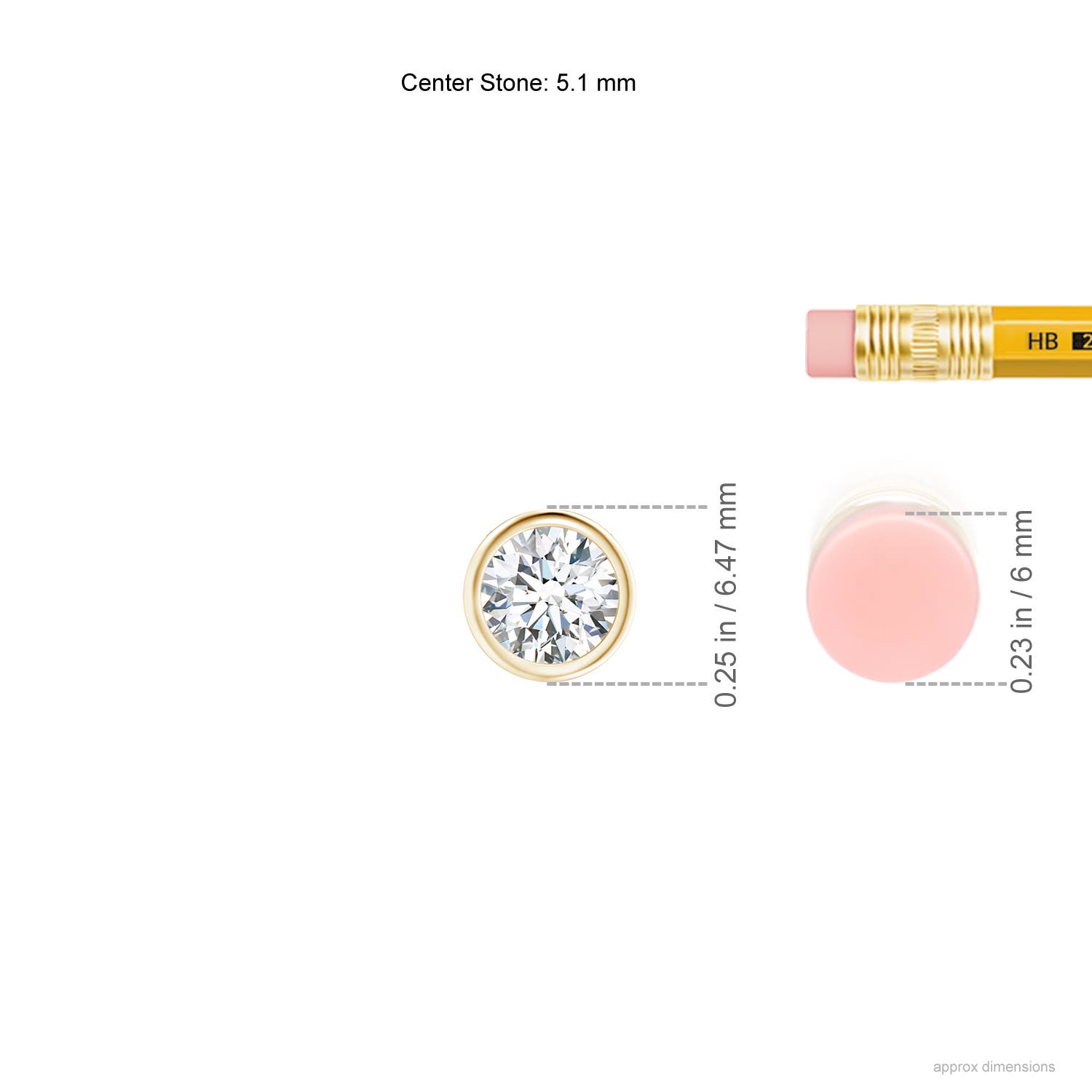 G, VS2 / 0.5 CT / 14 KT Yellow Gold