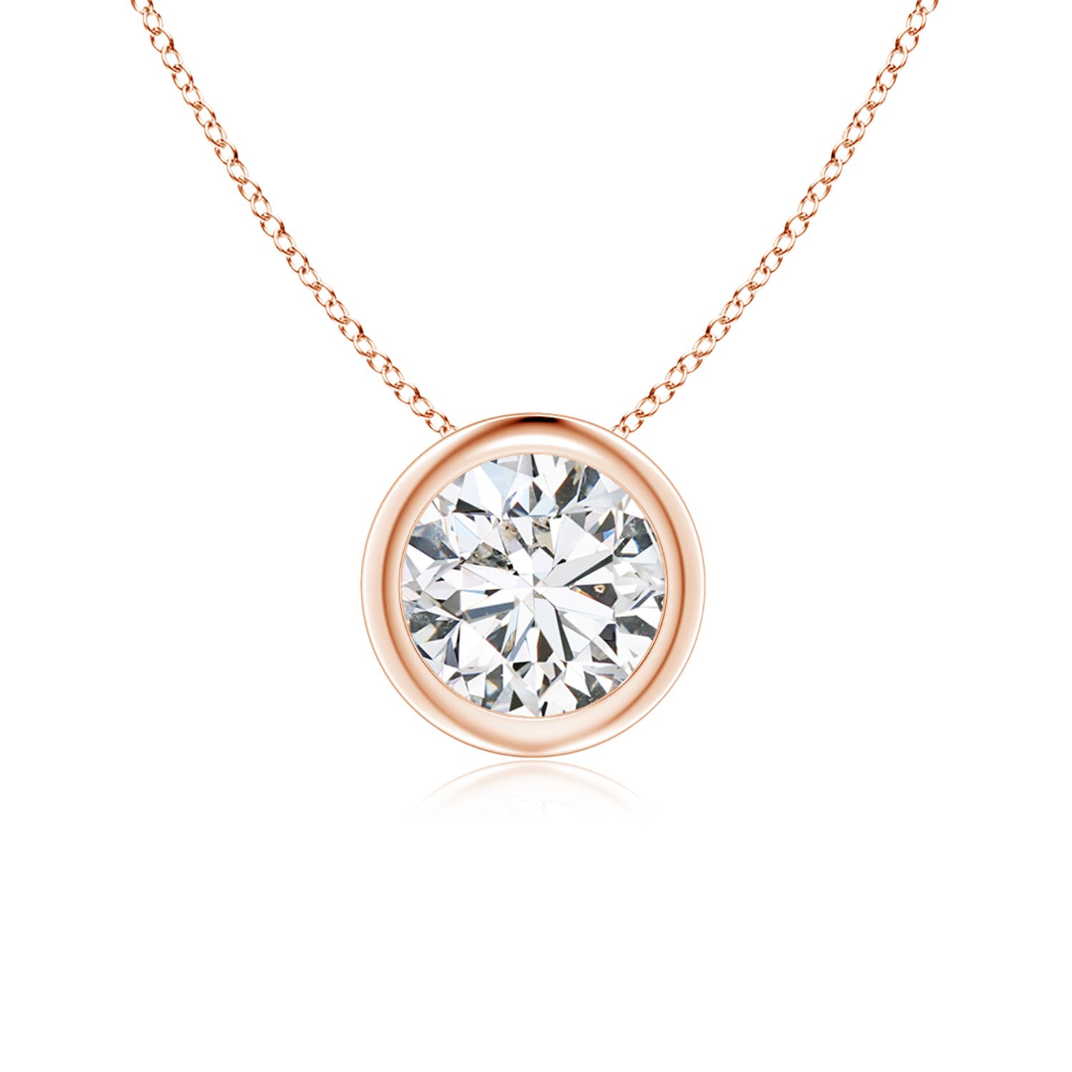 H, SI2 / 0.75 CT / 14 KT Rose Gold