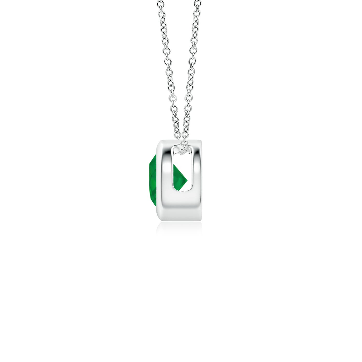 AA - Emerald / 0.24 CT / 14 KT White Gold