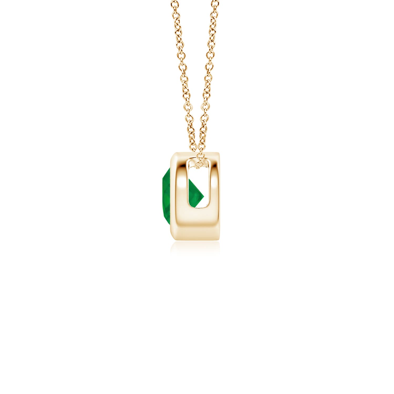 AA - Emerald / 0.24 CT / 14 KT Yellow Gold