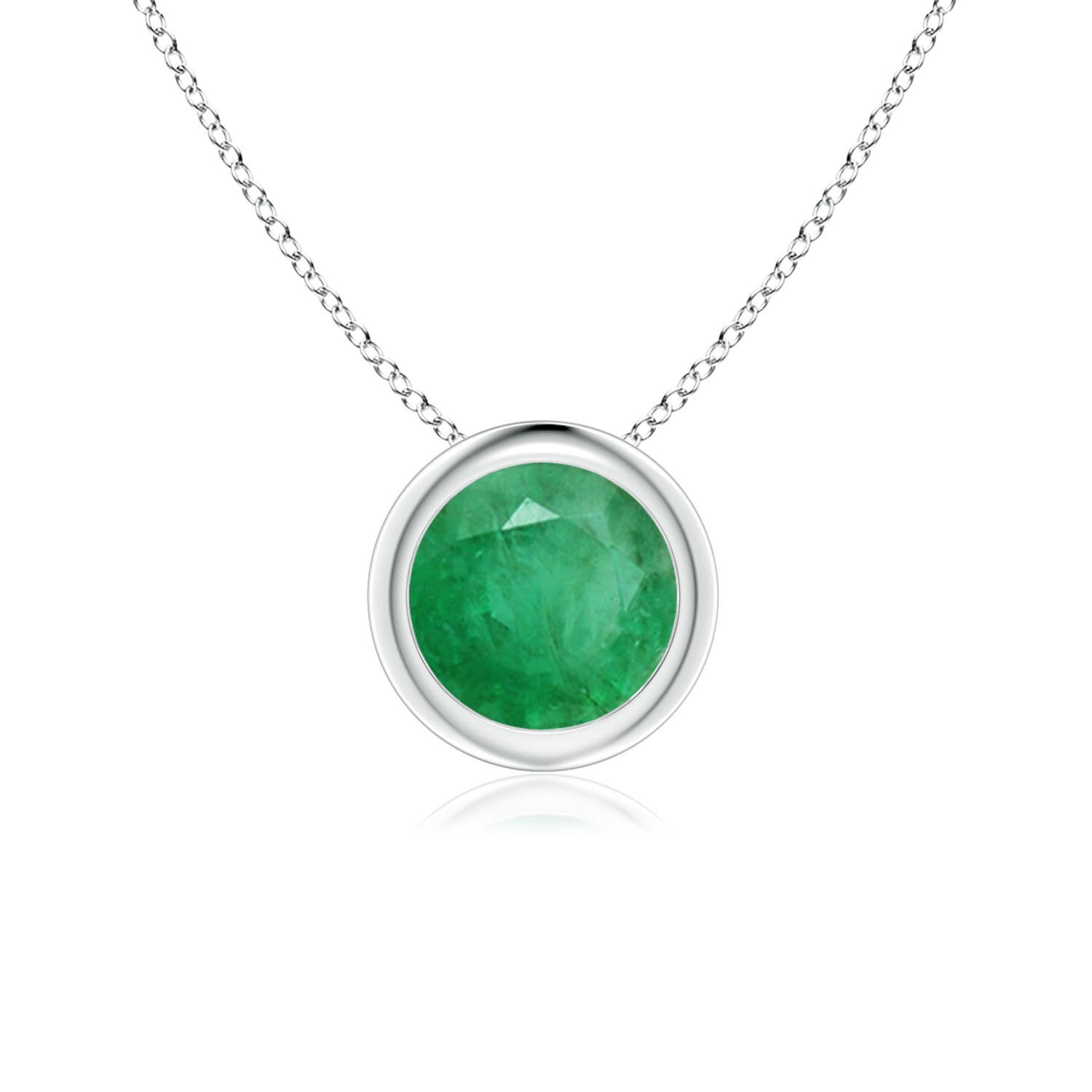 A - Emerald / 0.75 CT / 14 KT White Gold