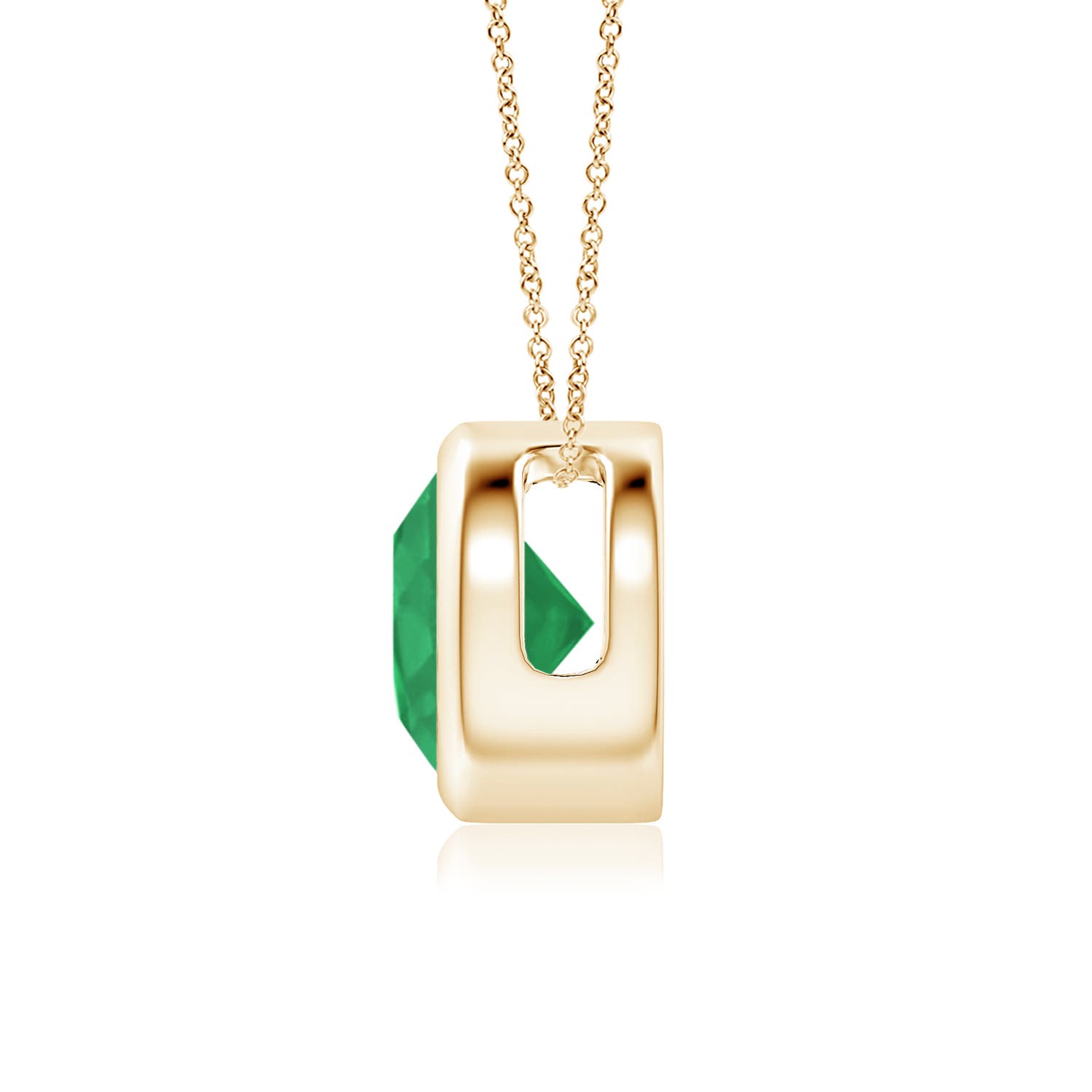 A - Emerald / 1.2 CT / 14 KT Yellow Gold