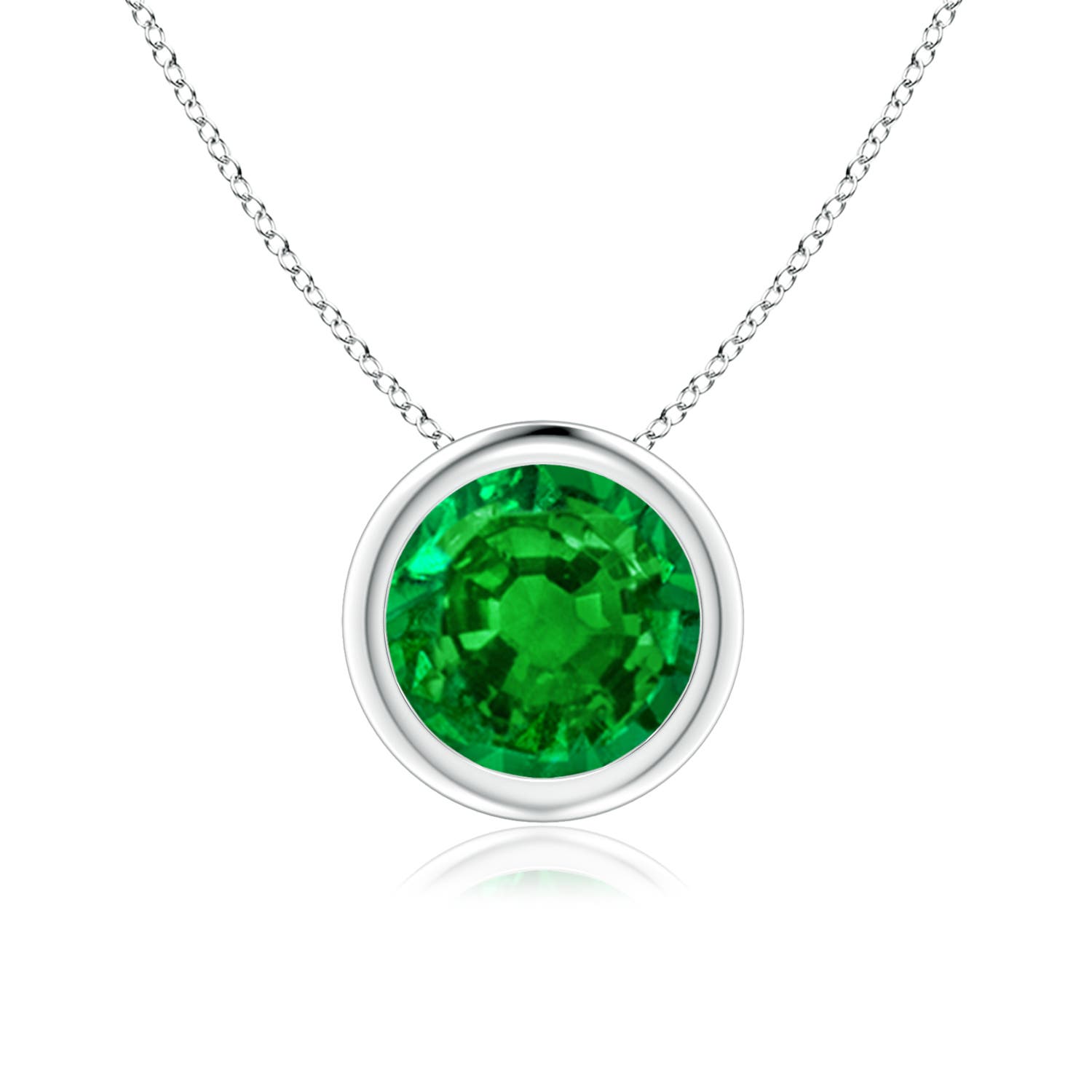 AAAA - Emerald / 1.2 CT / 14 KT White Gold